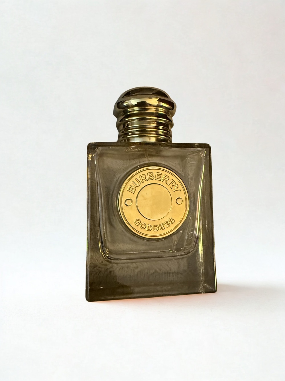 Authentic Burberry Goddess Empty Perfume Bottle Gold Cap Display Collectible